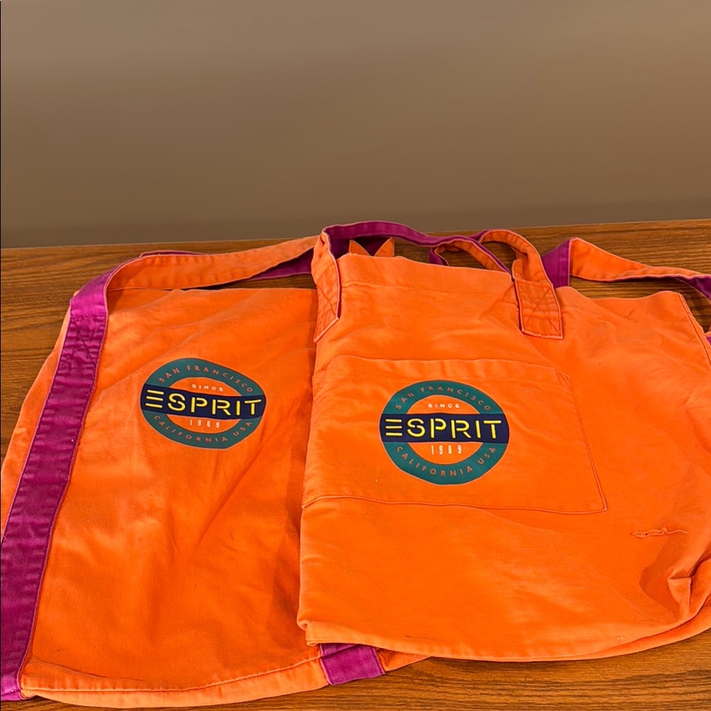 Esprit Orange Tote Bag